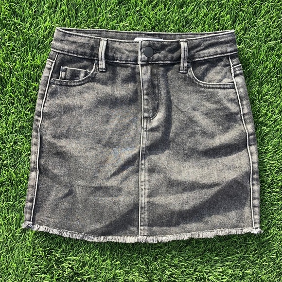 RSQ Jean Skirt // Girl’s Size 8 // Light Black - Picture 1 of 5
